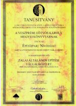 Építőipari Nívódíj - Veszprém Eötvös Károly megyei Könyvtár - 2000