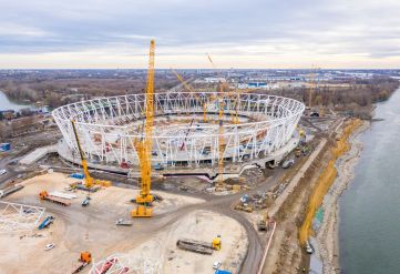 Megkoronázták a sportok királynőjének épülő stadiont