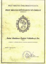 Pest Megye Építészeti Nívódíj  - Budaörsi Általános Iskola - 2010