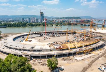 Hamarosan elkészül a Nemzeti Atlétikai Stadion szerkezete